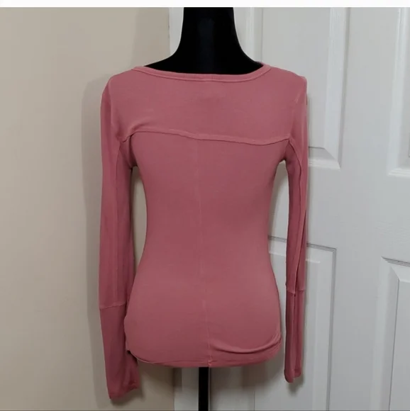 Free People Meg's Layering Long Sleeve Henley - Picture 4 of 7